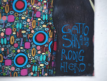 Original art for sale at UGallery.com | Gatto N.2 by Sara Rodighiero | $1,325 | mixed media artwork | 23.4' h x 16.5' w | thumbnail 2