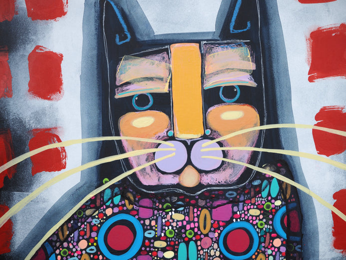 Gatto N.2 by Sara Rodighiero |   Closeup View of Artwork 