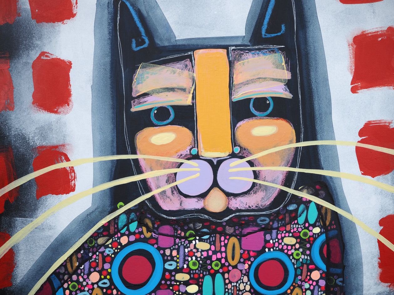 Gatto N.2 by Sara Rodighiero |  Closeup View of Artwork 