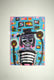 Original art for sale at UGallery.com | Godfather Death by Sara Rodighiero | $1,425 | mixed media artwork | 27.6' h x 19.7' w | thumbnail 3