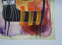 Original art for sale at UGallery.com | Goodnight - Good Fight No. 2 by Sara Rodighiero | $450 | mixed media artwork | 9.4' h x 6.7' w | thumbnail 2