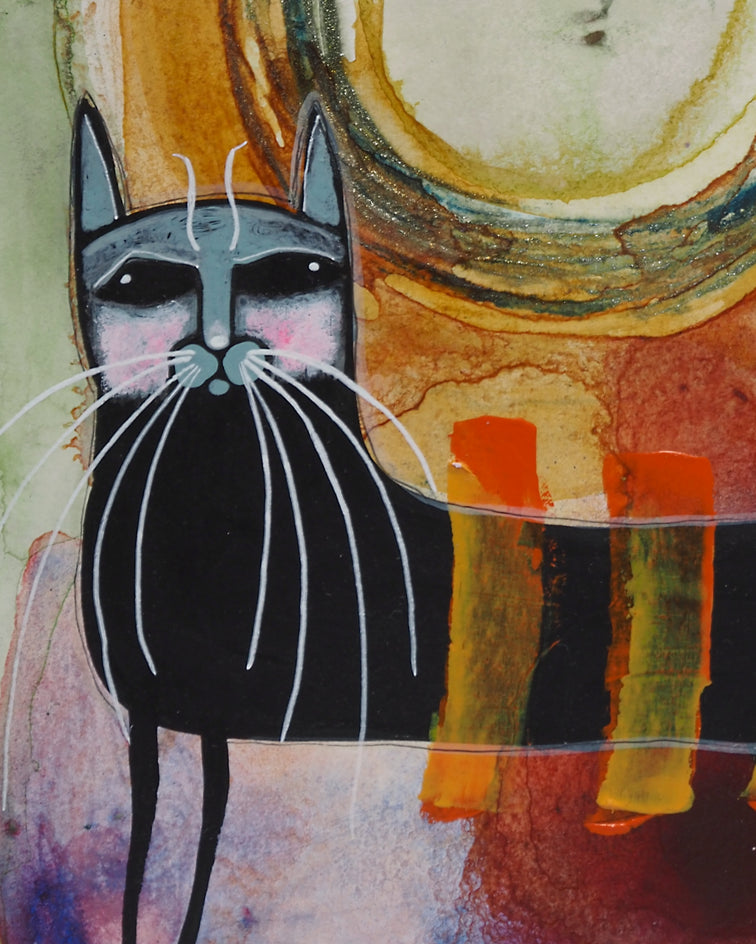 Goodnight - Good Fight No. 2 by Sara Rodighiero |  Closeup View of Artwork 