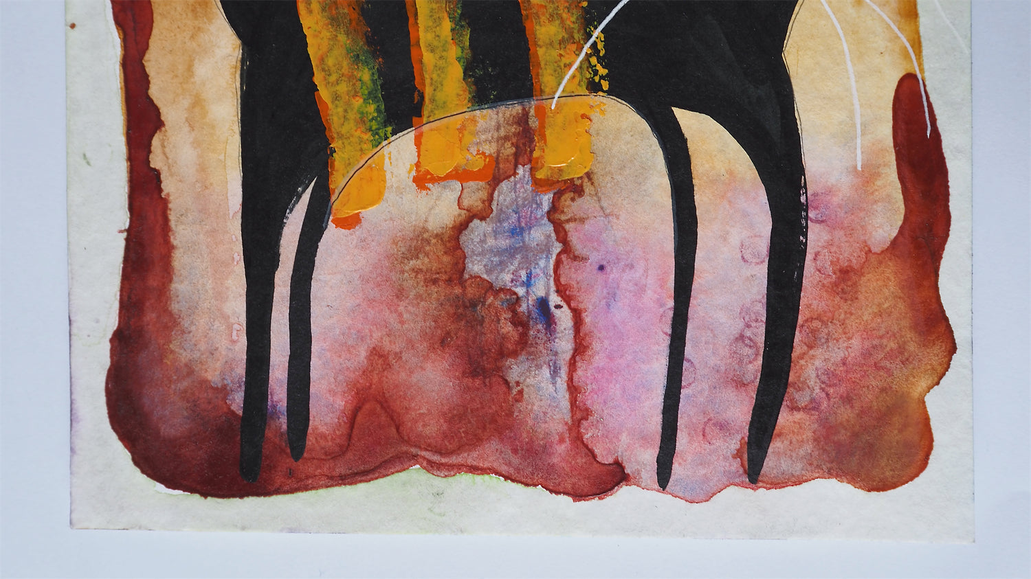 Goodnight - Good Fight No. 1 by Sara Rodighiero |  Side View of Artwork 