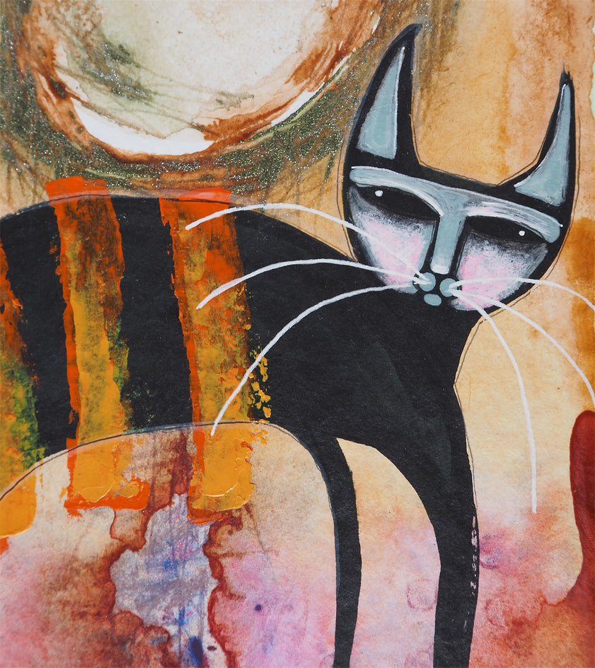 Goodnight - Good Fight No. 1 by Sara Rodighiero |  Closeup View of Artwork 