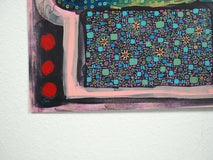 Original art for sale at UGallery.com | Hausfrau N.1 July '25 by Sara Rodighiero | $1,425 | mixed media artwork | 27.6' h x 19.7' w | thumbnail 2