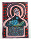 Original art for sale at UGallery.com | Hausfrau N.1 July '25 by Sara Rodighiero | $1,425 | mixed media artwork | 27.6' h x 19.7' w | thumbnail 3