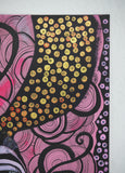 Original art for sale at UGallery.com | Thinking of You by Sara Rodighiero | $850 | mixed media artwork | 16.5' h x 11.7' w | thumbnail 2