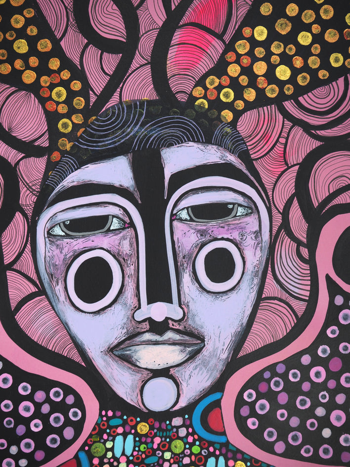 Thinking of You by Sara Rodighiero |  Closeup View of Artwork 