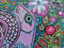 Original art for sale at UGallery.com | Under the Sea by Sara Rodighiero | $825 | mixed media artwork | 16.5' h x 11.7' w | thumbnail 4