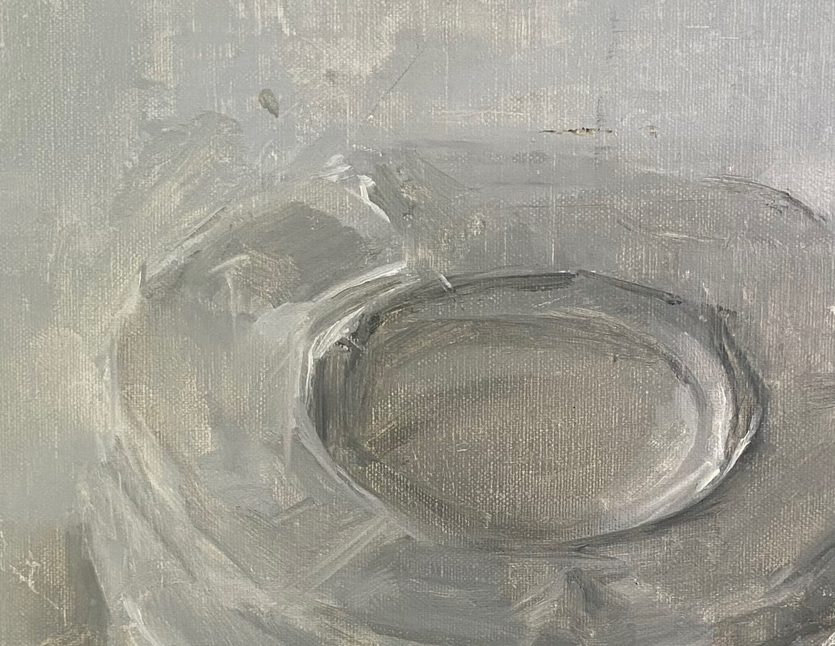 Glass Plates by Sara Sisun |  Closeup View of Artwork 