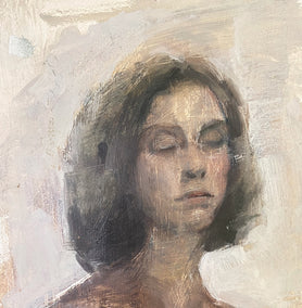 oil painting by Sara Sisun titled Head Study
