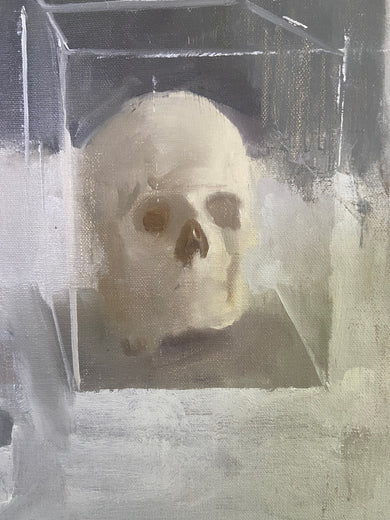 Skull Study by Sara Sisun |   Closeup View of Artwork 