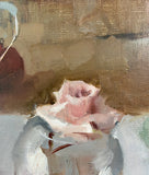 Original art for sale at UGallery.com | Studio Self Portrait by Sara Sisun | $875 | oil painting | 16' h x 12' w | thumbnail 4