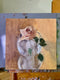 Original art for sale at UGallery.com | Toffee Rose by Sara Sisun | $875 | oil painting | 10' h x 10' w | thumbnail 3