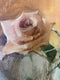 Original art for sale at UGallery.com | Toffee Rose by Sara Sisun | $875 | oil painting | 10' h x 10' w | thumbnail 4