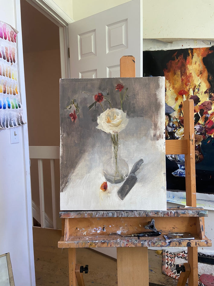 White Rose by Sara Sisun |  Context View of Artwork 