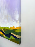 Original art for sale at UGallery.com | Evening over Green by Sarah Parsons | $1,900 | oil painting | 36' h x 24' w | thumbnail 2