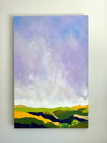 Original art for sale at UGallery.com | Evening over Green by Sarah Parsons | $1,900 | oil painting | 36' h x 24' w | thumbnail 3