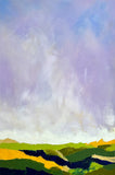 Original art for sale at UGallery.com | Evening over Green by Sarah Parsons | $1,900 | oil painting | 36' h x 24' w | thumbnail 1
