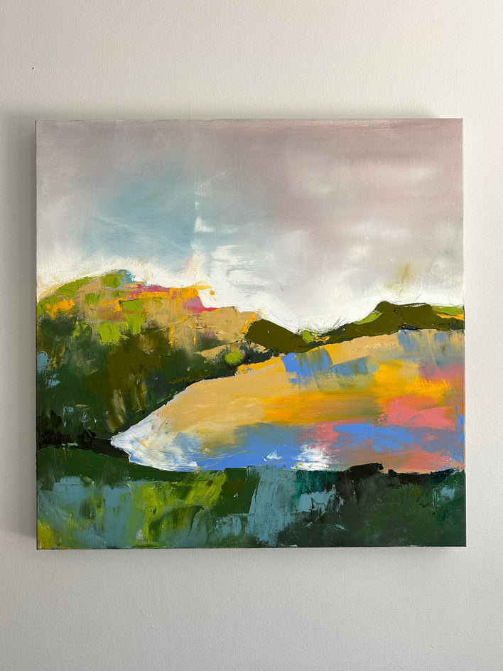 Hillside in Gold by Sarah Parsons |  Context View of Artwork 