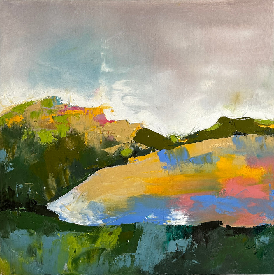 Hillside in Gold by Sarah Parsons |  Artwork Main Image 