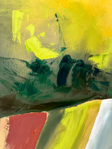 Painted Pastures by Sarah Parsons |   Closeup View of Artwork 
