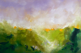 Original art for sale at UGallery.com | The Valley by Sarah Parsons | $1,900 | oil painting | 24' h x 36' w