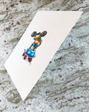 Original art for sale at UGallery.com | Scooter by Diane Flick | $175 | mixed media artwork | 5.87' h x 5' w | thumbnail 2