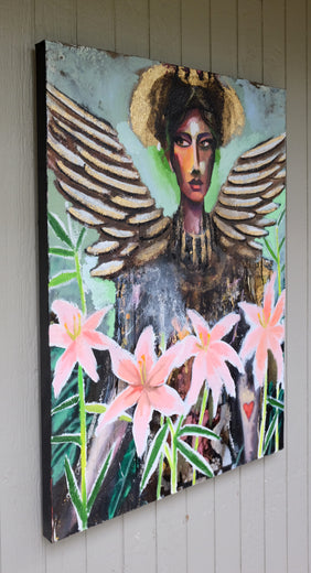 Adoration of Lily by Scott Dykema |  Side View of Artwork 