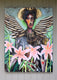 Original art for sale at UGallery.com | Adoration of Lily by Scott Dykema | $3,575 | mixed media artwork | 40' h x 30' w | thumbnail 3