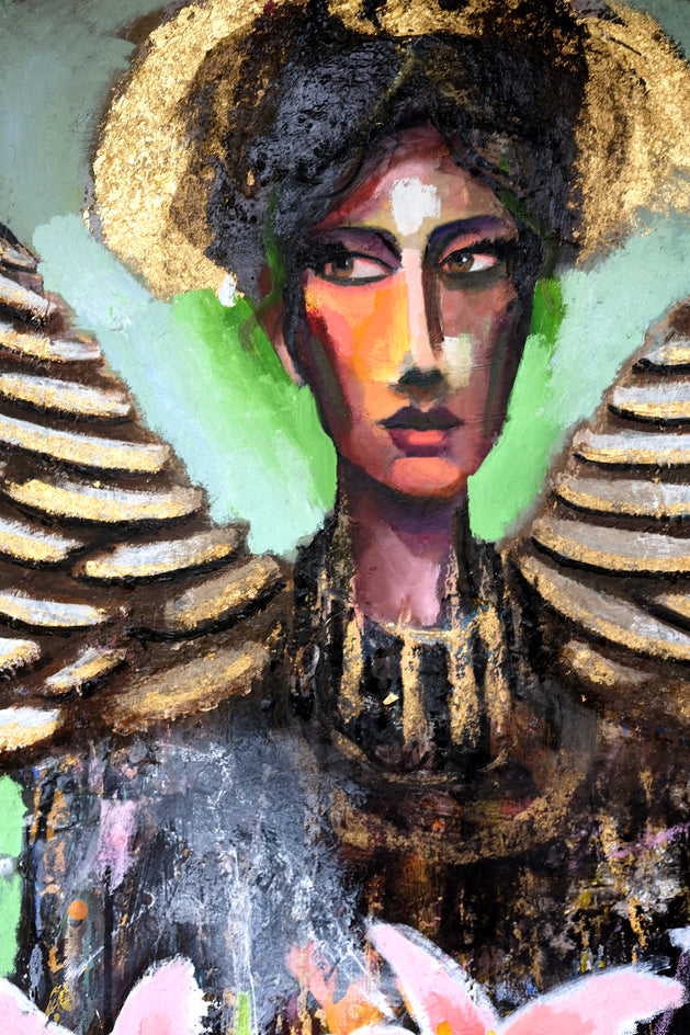 Adoration of Lily by Scott Dykema |  Closeup View of Artwork 