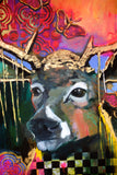 Original art for sale at UGallery.com | Beautifully Vibrant by Scott Dykema | $7,000 | mixed media artwork | 60' h x 48' w | thumbnail 2