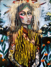 mixed media artwork by Scott Dykema titled Crystal Clear