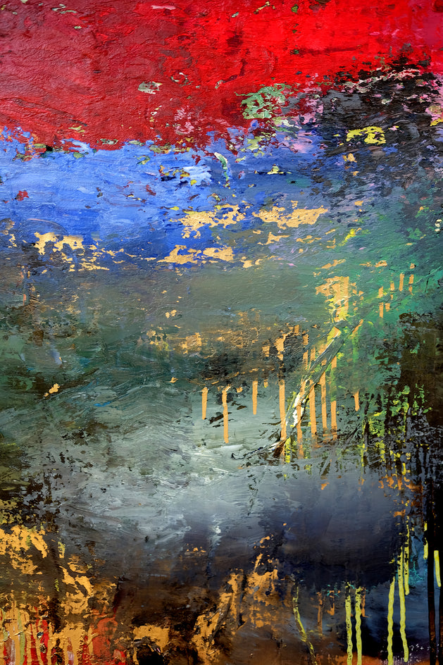 Going Up by Scott Dykema |  Side View of Artwork 