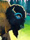 Original art for sale at UGallery.com | Golden Horn by Scott Dykema | $5,400 | mixed media artwork | 48' h x 48' w | thumbnail 2