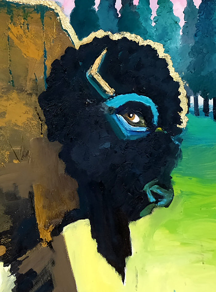 Golden Horn by Scott Dykema |  Side View of Artwork 