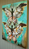 Original art for sale at UGallery.com | In Flight Together by Scott Dykema | $3,575 | mixed media artwork | 40' h x 30' w | thumbnail 3