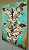 Original art for sale at UGallery.com | In Flight Together by Scott Dykema | $3,575 | mixed media artwork | 40' h x 30' w | thumbnail 3