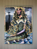Original art for sale at UGallery.com | Queen of the Sea by Scott Dykema | $4,400 | mixed media artwork | 48' h x 36' w | thumbnail 3