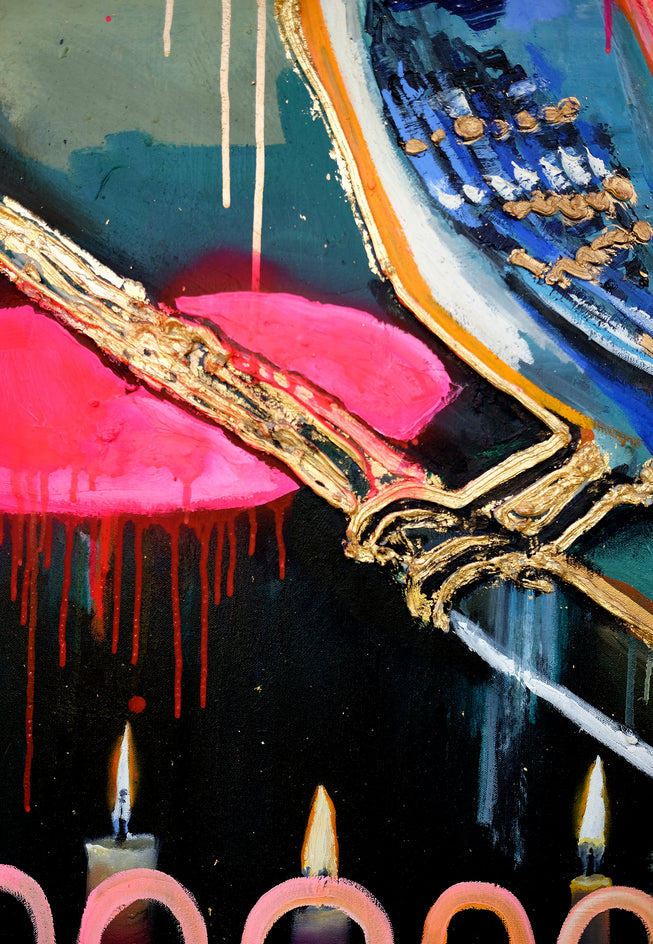 To Honor by Scott Dykema |  Side View of Artwork 