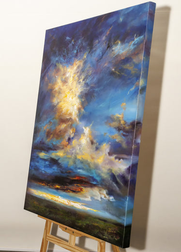 Aurora’s Kiss by Shadi Shokoohi |  Side View of Artwork 