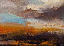 Original art for sale at UGallery.com | Autumn's Embrace by Shadi Shokoohi | $775 | acrylic painting | 12' h x 16' w | thumbnail 4