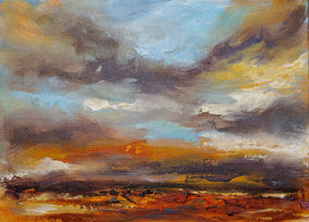 Original art for sale at UGallery.com | Autumn's Embrace by Shadi Shokoohi | $775 | acrylic painting | 12' h x 16' w