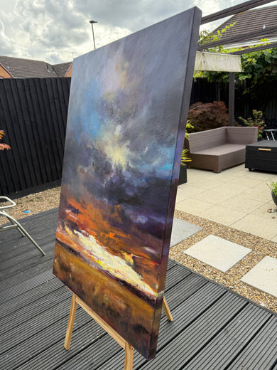 Chasing Light by Shadi Shokoohi |  Side View of Artwork 