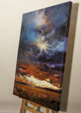 Original art for sale at UGallery.com | Chasing Light by Shadi Shokoohi | $7,450 | acrylic painting | 47.24' h x 31.5' w | thumbnail 3