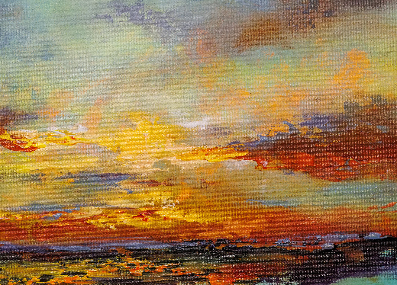 Dawn of Change by Shadi Shokoohi |  Closeup View of Artwork 