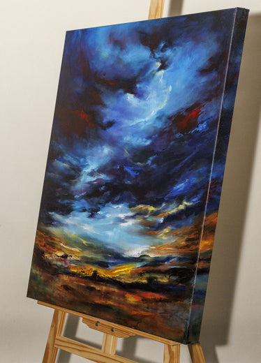 Quiet Bliss by Shadi Shokoohi |  Side View of Artwork 