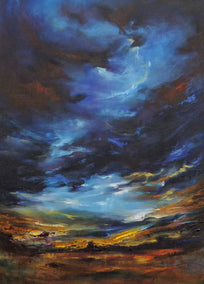 acrylic painting by Shadi Shokoohi titled Quiet Bliss