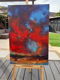 Original art for sale at UGallery.com | Tempest of Passion by Shadi Shokoohi | $4,750 | acrylic painting | 35.43' h x 23.62' w | thumbnail 2