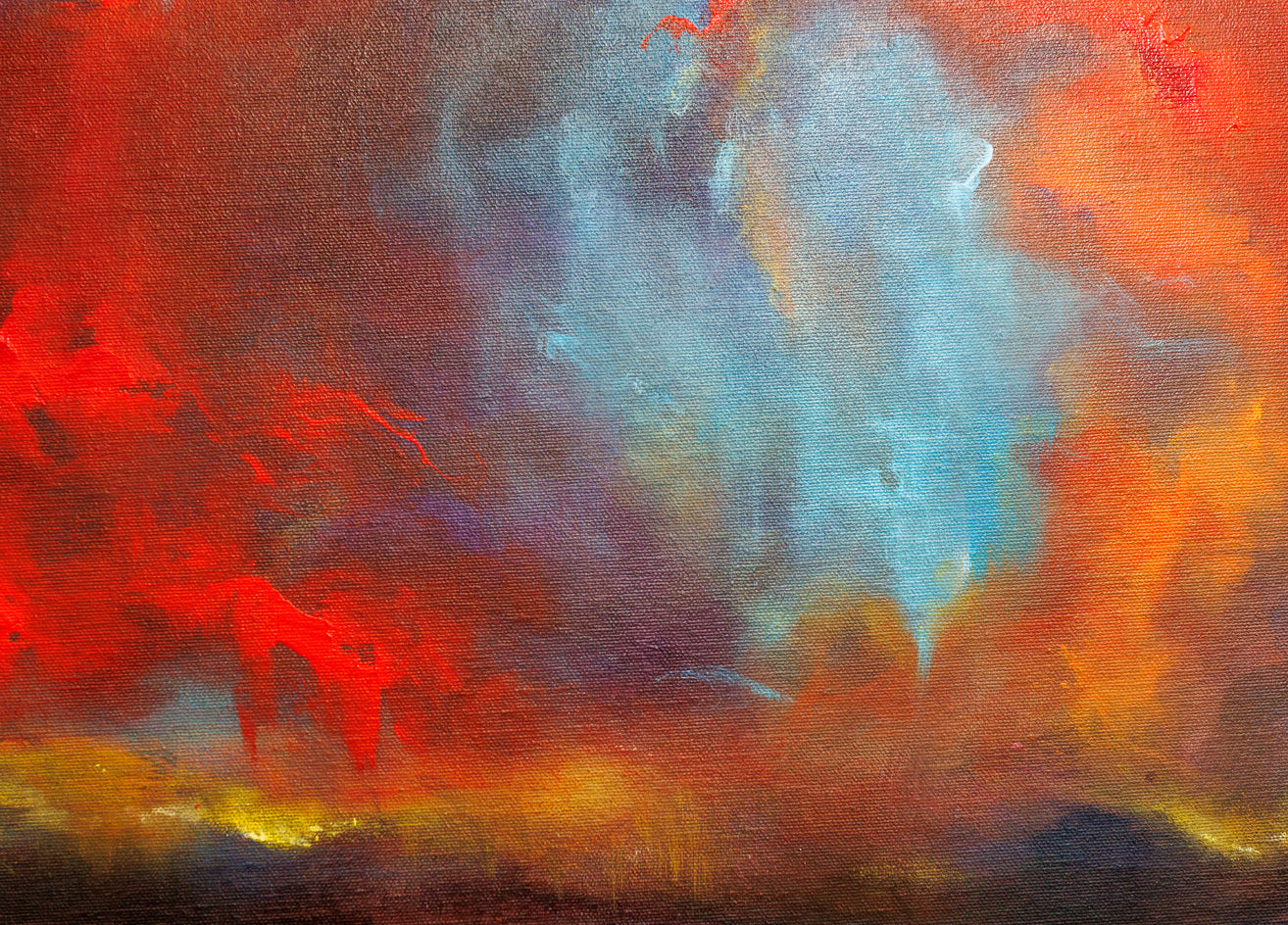 Tempest of Passion by Shadi Shokoohi |  Closeup View of Artwork 